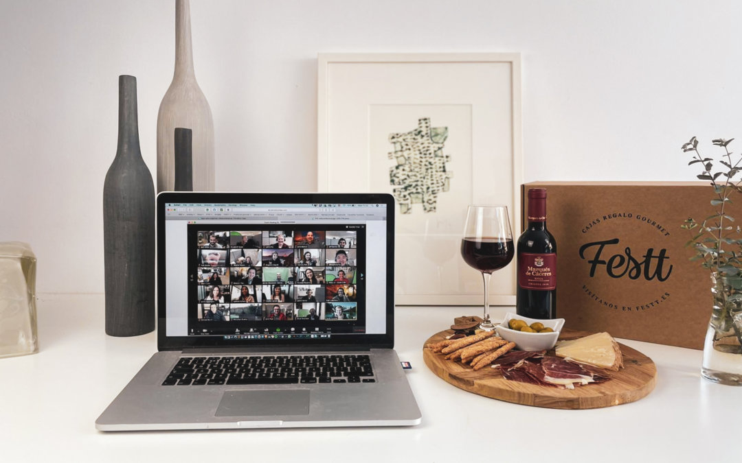 Kits de catering para eventos virtuales